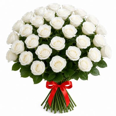 27 роз белая Голландия, букет, доставка